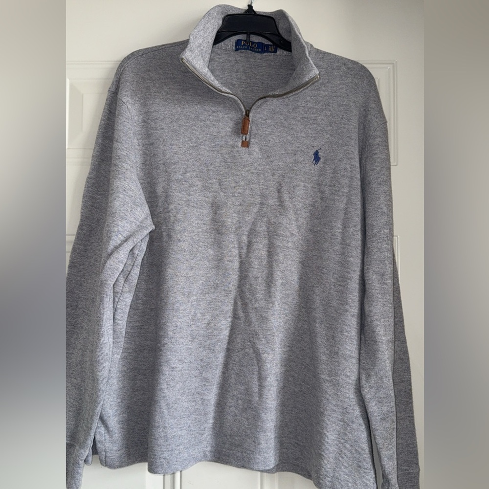Gray Quarter-Zip Pullover